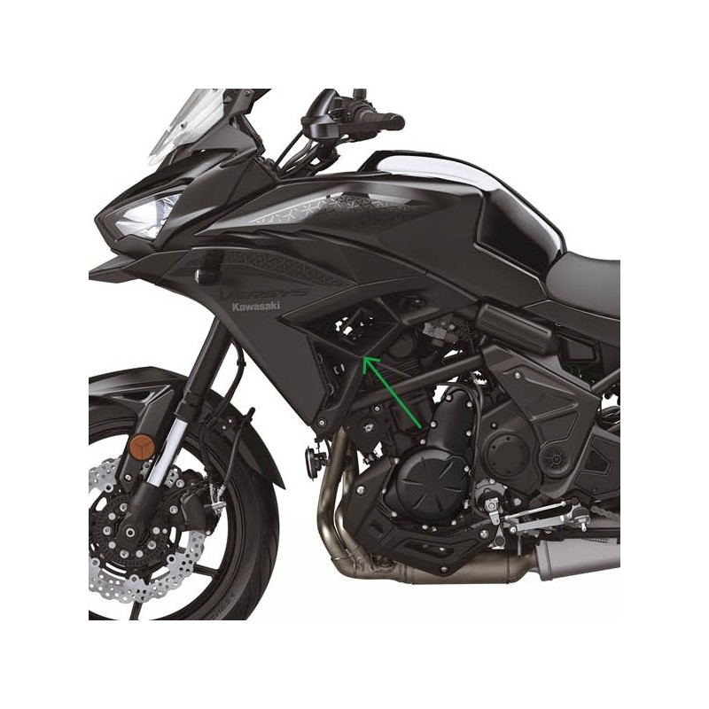 Левый центральный боковой обтекатель Kawasaki Versys 650 2022/2026