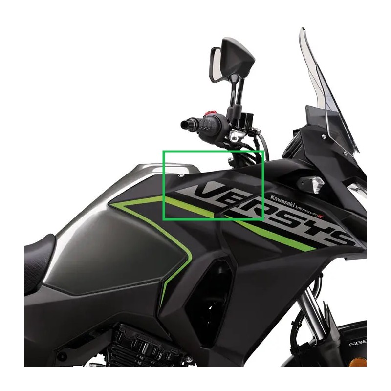 Наклейка правой верхней облицовки топливного бака Kawasaki Versys-X 300 Gray 2019