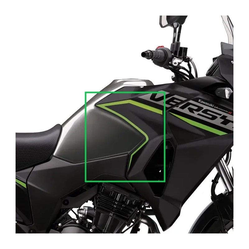 Наклейка правой нижней облицовки топливного бака Kawasaki Versys-X 300 Gray 2019