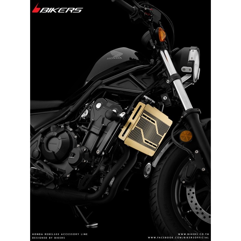 Защита радиатора из нержавеющей стали с титановым покрытием BIKERS Honda CL500 2023 2024