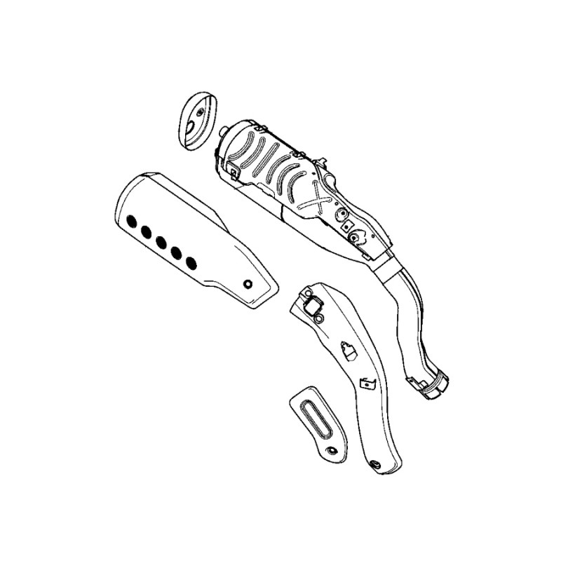 Кожух глушителя Honda CL500 2023 2024