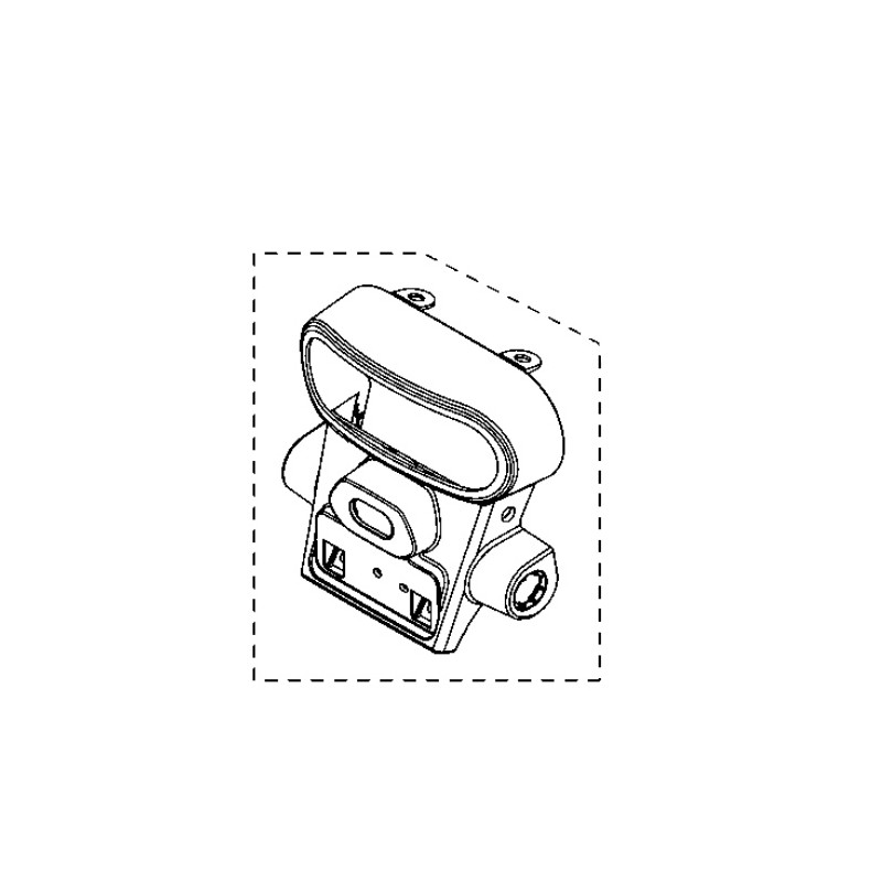 Окантовка заднего фонаря Honda CL500 2023 2024