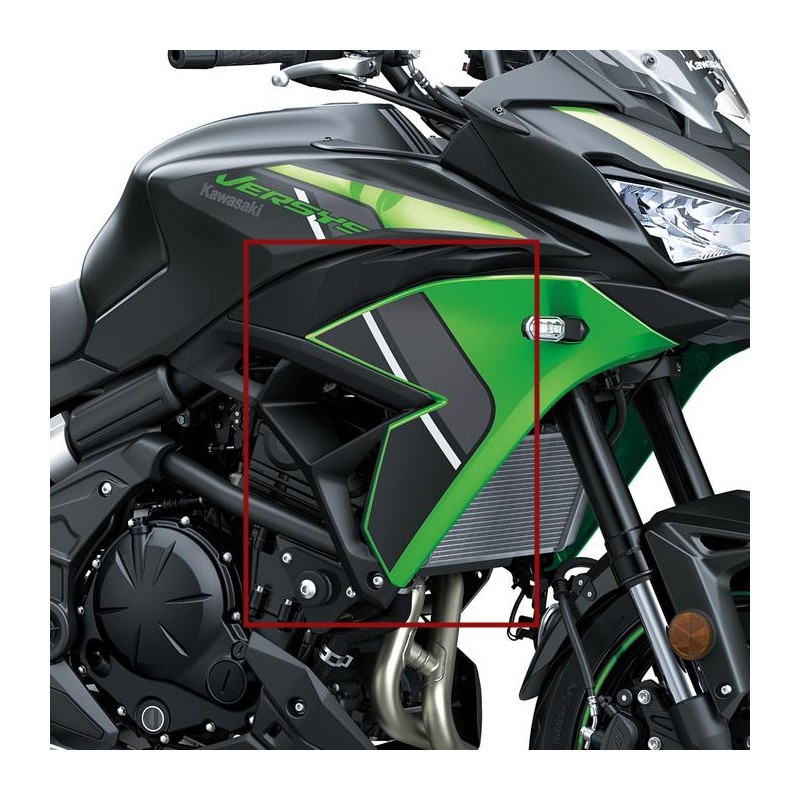 Наклейка правого переднего бокового обтекателя Kawasaki Versys 650 GREEN 2024