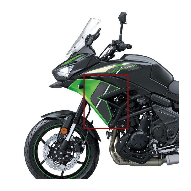 Наклейка левого переднего бокового обтекателя Kawasaki Versys 650 GREEN 2024
