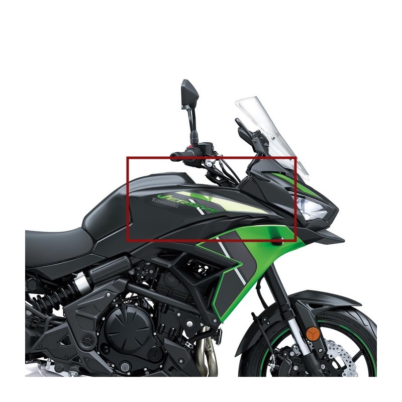 Наклейка правой облицовки топливного бака Kawasaki Versys 650 GREEN 2024