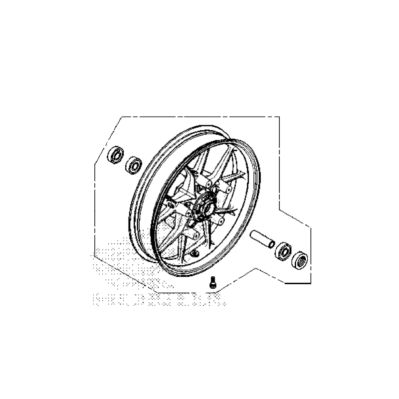 Переднее колесо Honda CBR500R 2024 2025