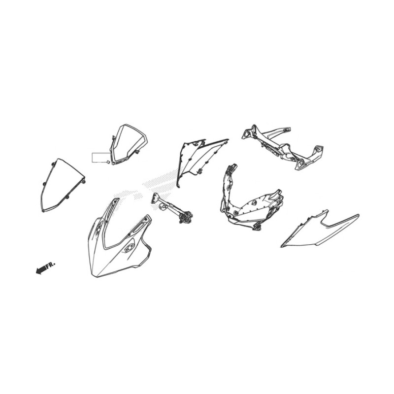 Ветровое стекло Honda CBR500R 2019/2025