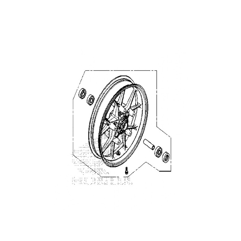 Переднее колесо Honda NX500 2024 2025
