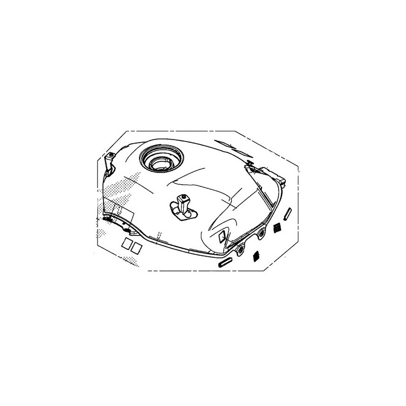 Топливный бак Honda NX500 2024 2025