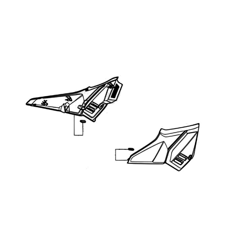 Правая центральная панель Honda NX500 2024 2025
