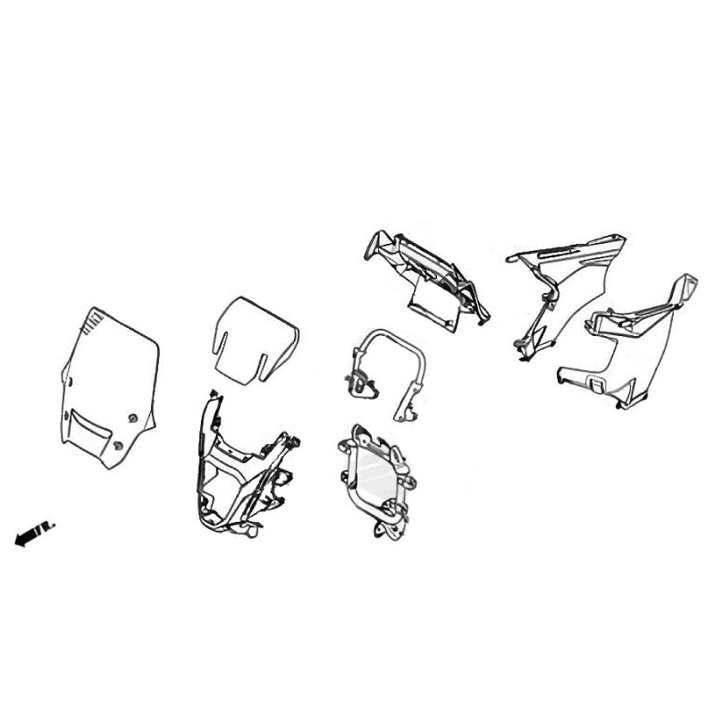 Ветровое стекло Honda NX500 2024 2025