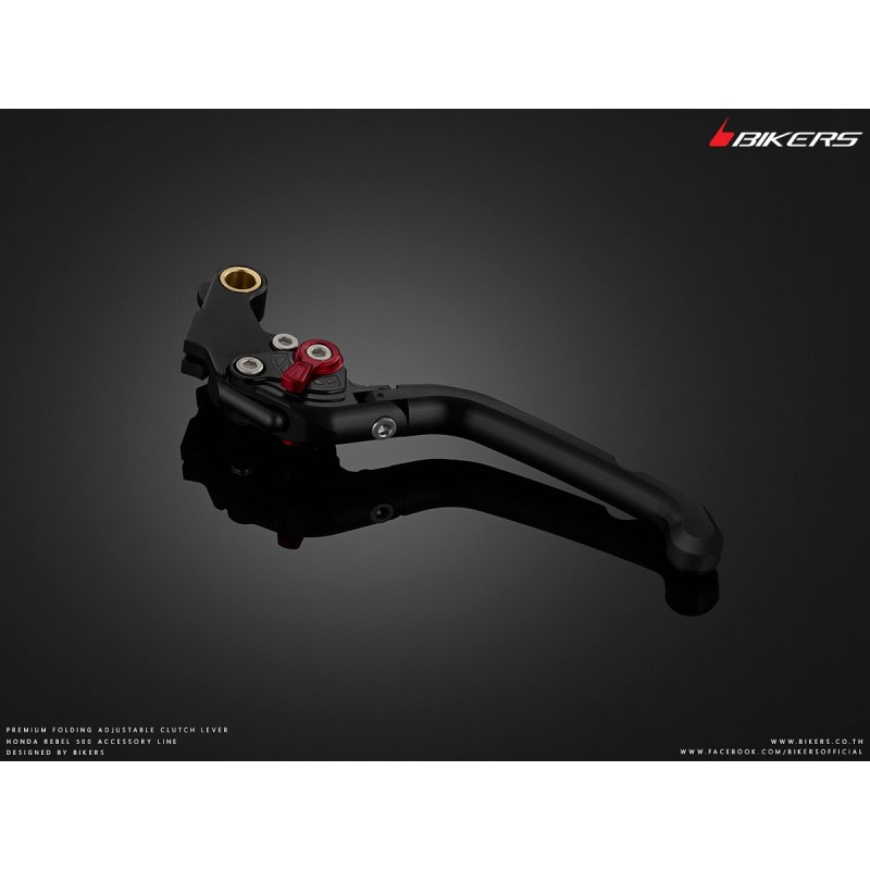 Чёрный складной регулируемый рычаг сцепления BIKERS Honda NX500 2024 2025