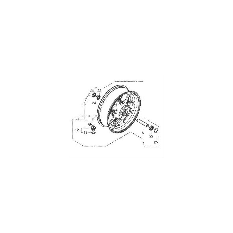 Заднее колесо Honda CBR650R 2024 2025