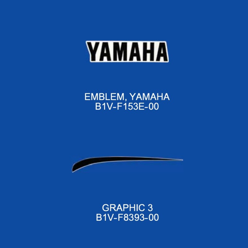 Комплект наклеек левой накладки топливного бака Yamaha XSR 155 White 2021