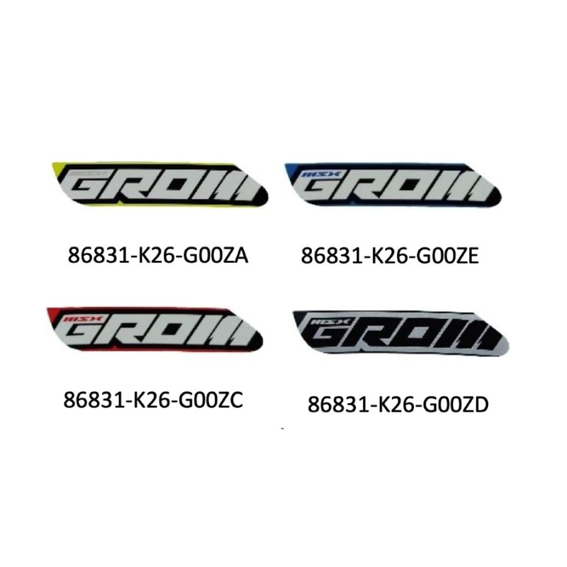 Наклейка правой центральной крышки отсека Honda MSX GROM 125 2021 2022 2023
