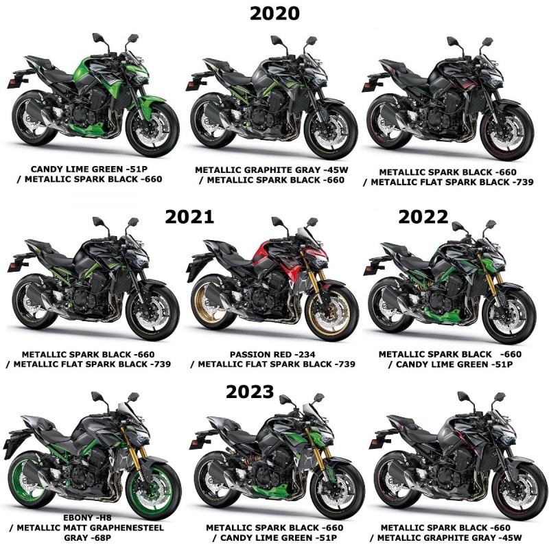 Левая накладка топливного бака Kawasaki Z900 2020 2021 2022 2023