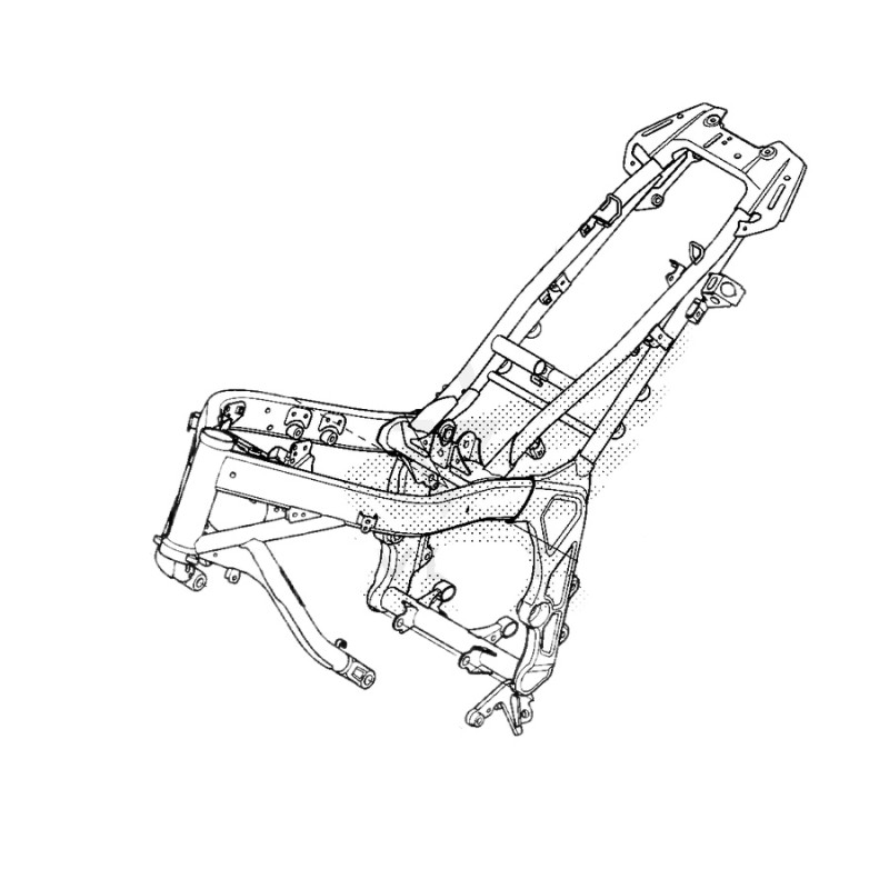 Рама в сборе Honda CBR650R 2024 2025