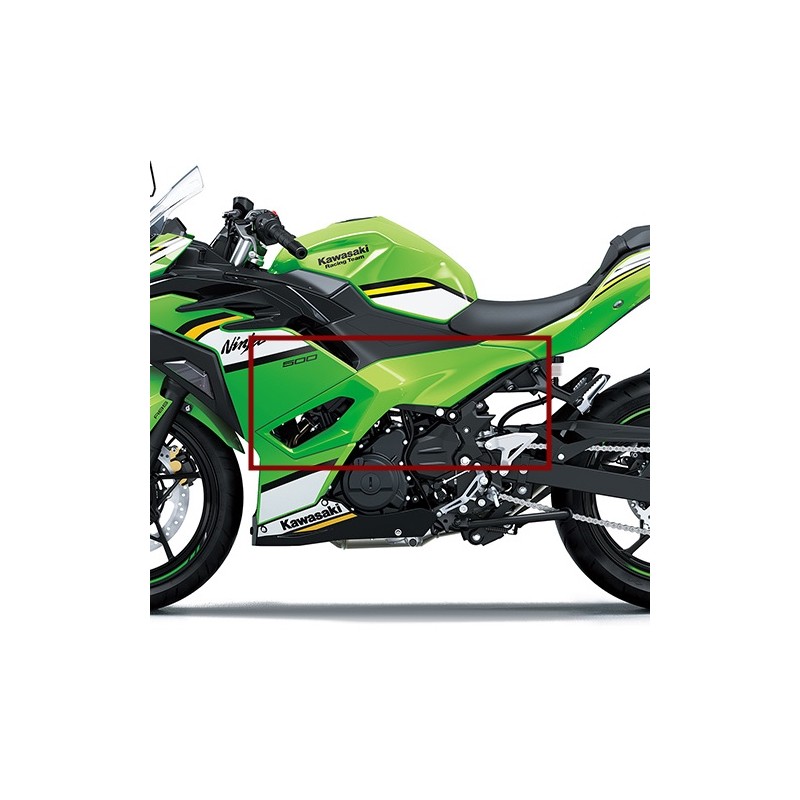 Левый задний боковой обтекатель Kawasaki Ninja 500