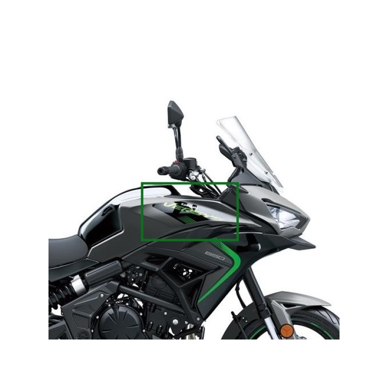 Наклейка правой облицовки топливного бака Kawasaki Versys 650 GRAY 2025
