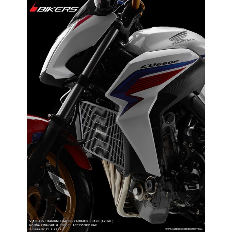 Защита радиатора из нержавеющей стали с титановым покрытием 1.2mm BIKERS Honda CB650F