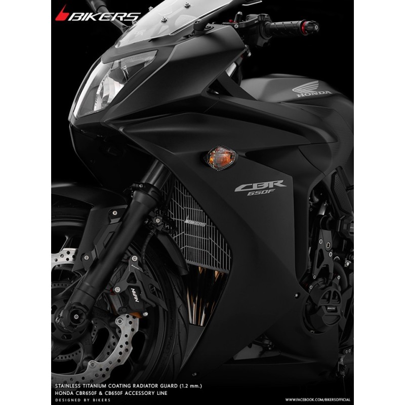 Защита радиатора из нержавеющей стали с титановым покрытием 1.2mm BIKERS Honda CBR650F