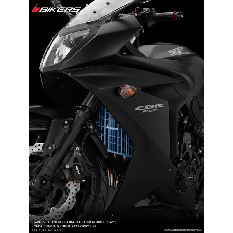 Защита радиатора из нержавеющей стали с титановым покрытием 1.2mm BIKERS Honda CBR650F