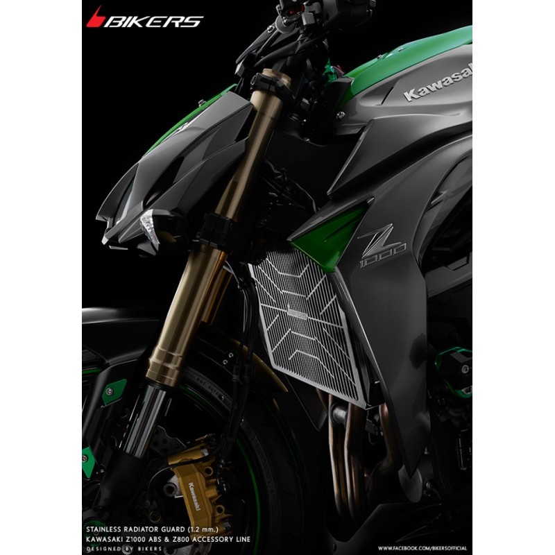 Защита радиатора из нержавеющей стали 1.2mm BIKERS Kawasaki Z1000