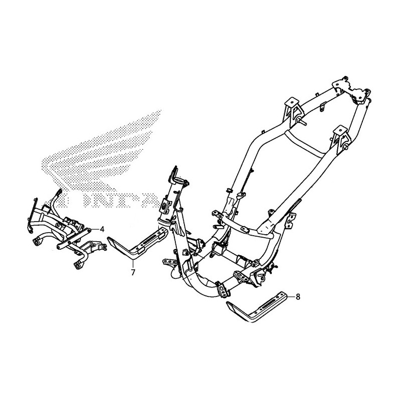 Кронштейн левой площадки для ног Honda PCX 125/150 v3 2014 2015 2016 2017