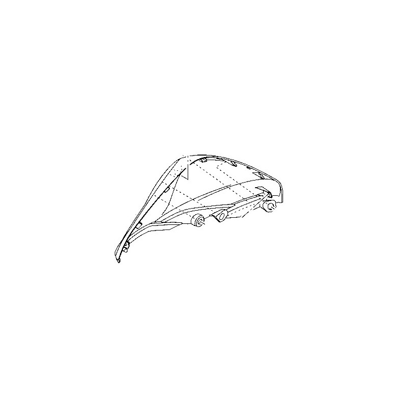 Правая накладка топливного бака Yamaha YZF R3 / R25
