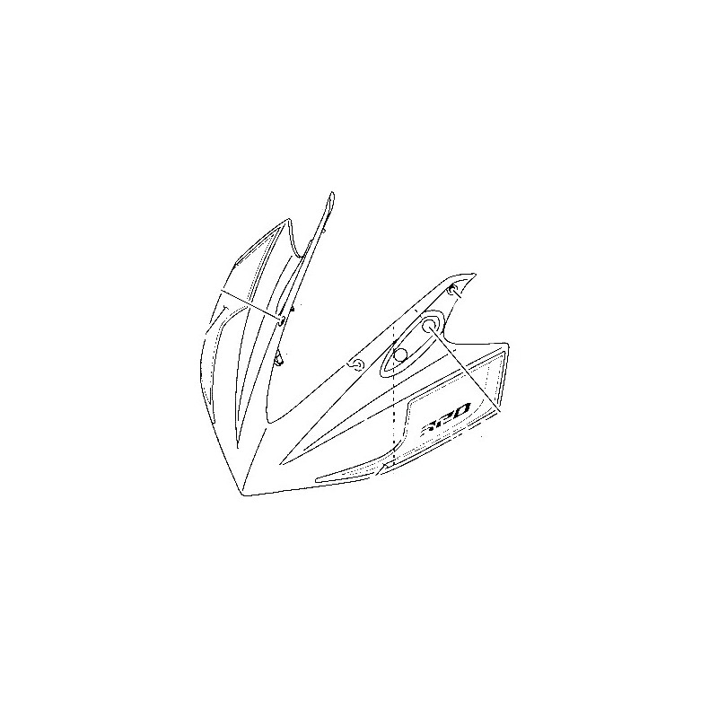 Передний обтекатель Yamaha YZF R3 / R25