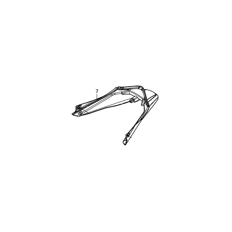 Кожух фонаря номерного знака Honda PCX 125/150 v3 2014 2015 2016 2017
