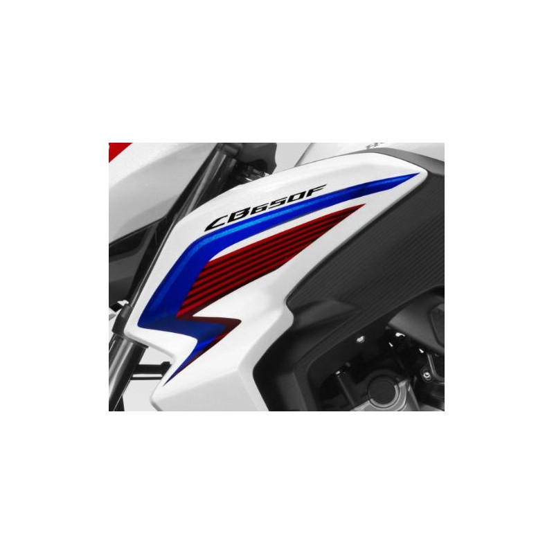 Декоративная полоса левой облицовки Honda CB650F TRICOLOR WHITE