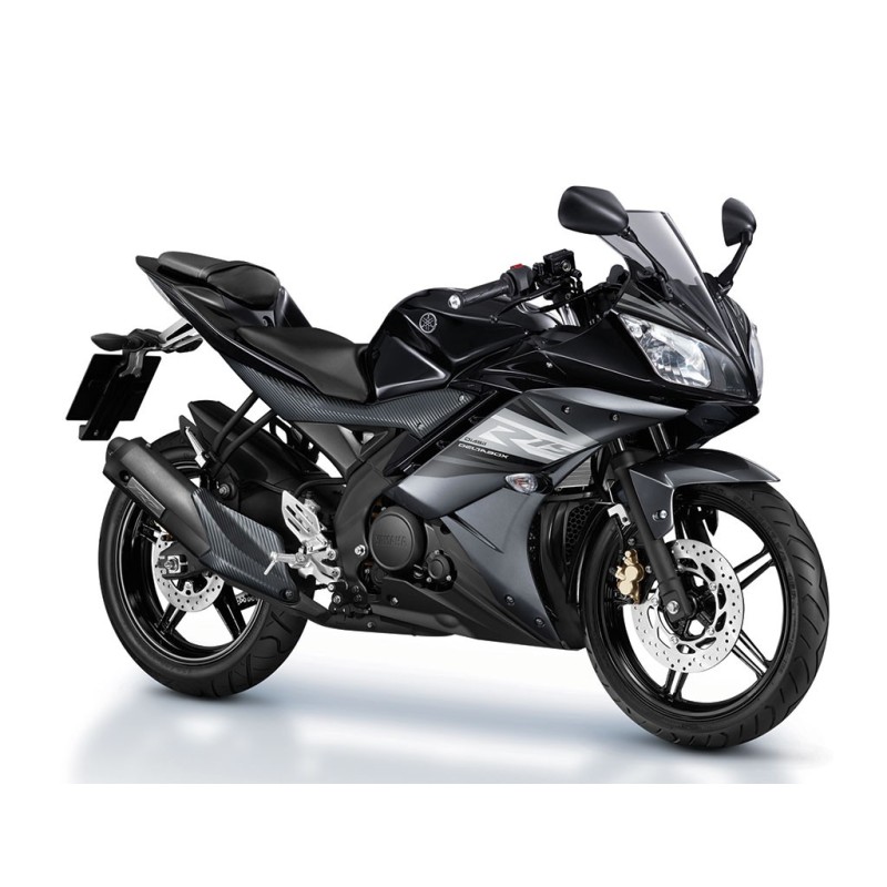 Комплект чёрных наклеек 2014 Yamaha YZF R15