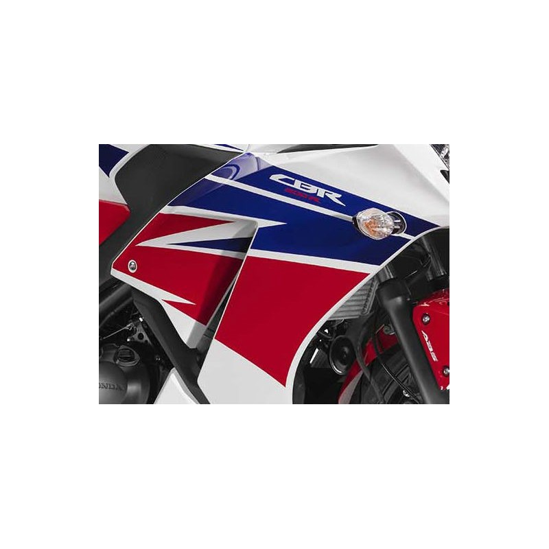 Декоративные полосы правого среднего обтекателя Honda CBR300R Bicolor White/Red