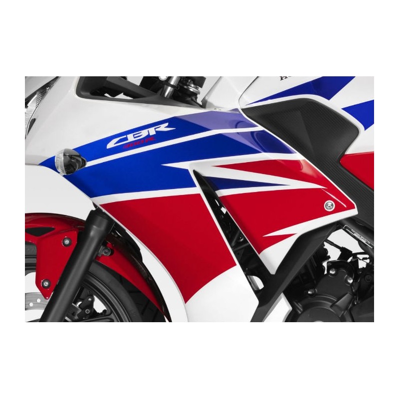 Декоративные полосы левого среднего обтекателя Honda CBR300R Bicolor White/Red