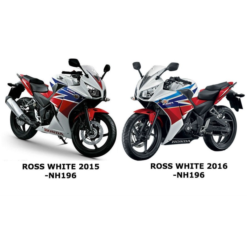 Декоративные полосы левого среднего обтекателя Honda CBR300R Bicolor White/Red