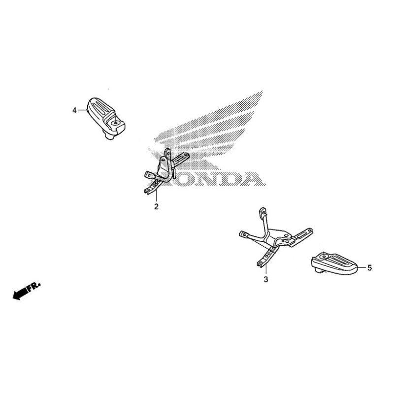 Кронштейн правой подножки Honda PCX 125 v1