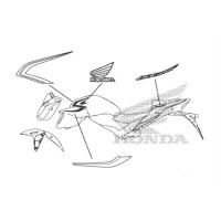 Наклейки / декоративные полосы CB500F 2019/21