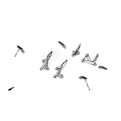 Детали подножек CBR500R 2022/23