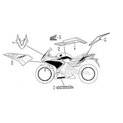 Наклейки / декоративные полосы CBR500R 2022/23
