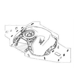 Детали топливного бака CBR650R 2024/25