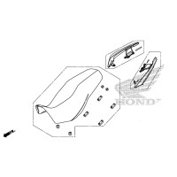Сиденье / пассажирский поручень CB500X 2016/18