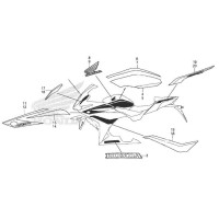 Наклейки / декоративные полосы CBR500R 2016/18